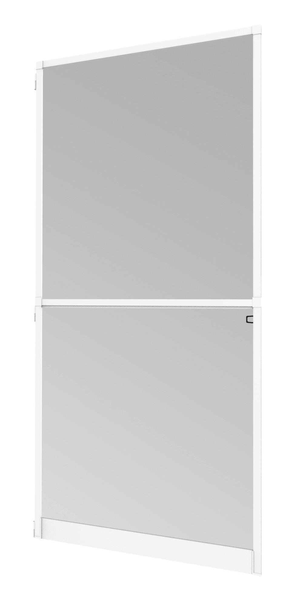 Fliegengitter Tür 100x210 cm Weiß - Weiß, Basics, Metall (100/210cm)