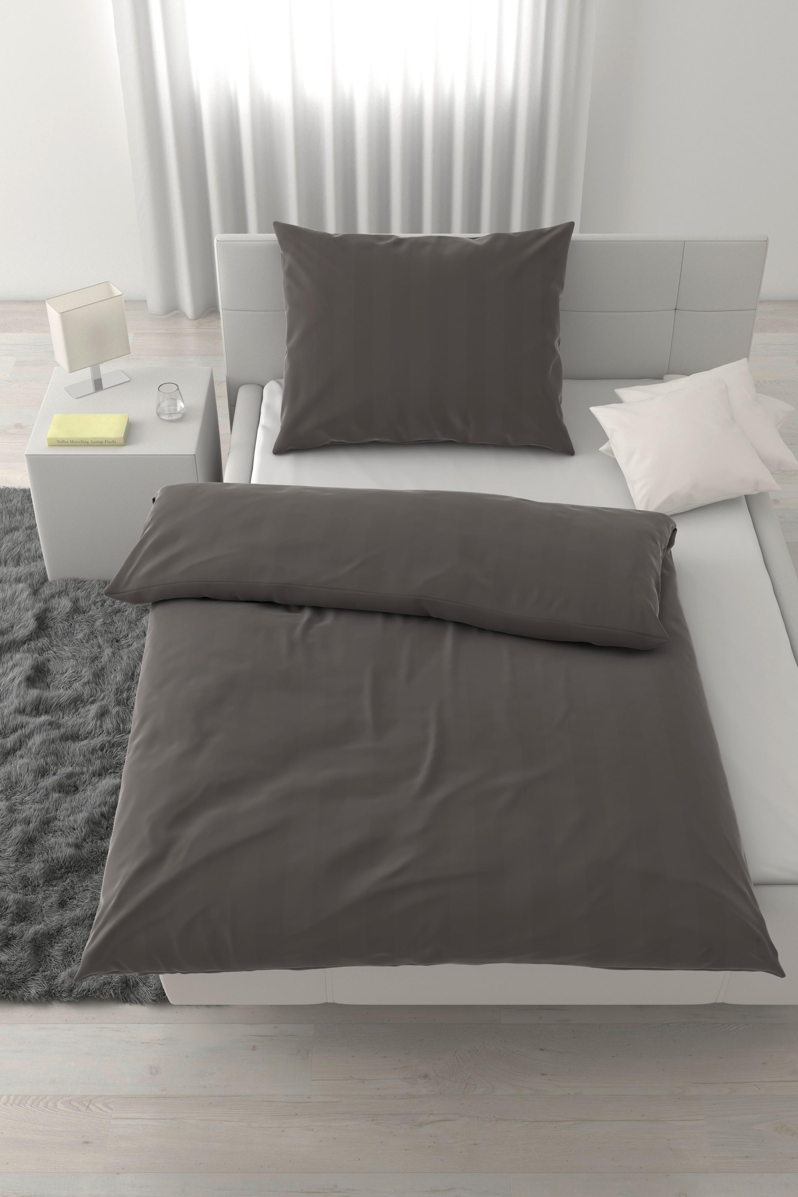 POSTEĽNÁ BIELIZEŇ XENIA STREIF - antracitová, Modern, textil (140/200cm) - Premium Living