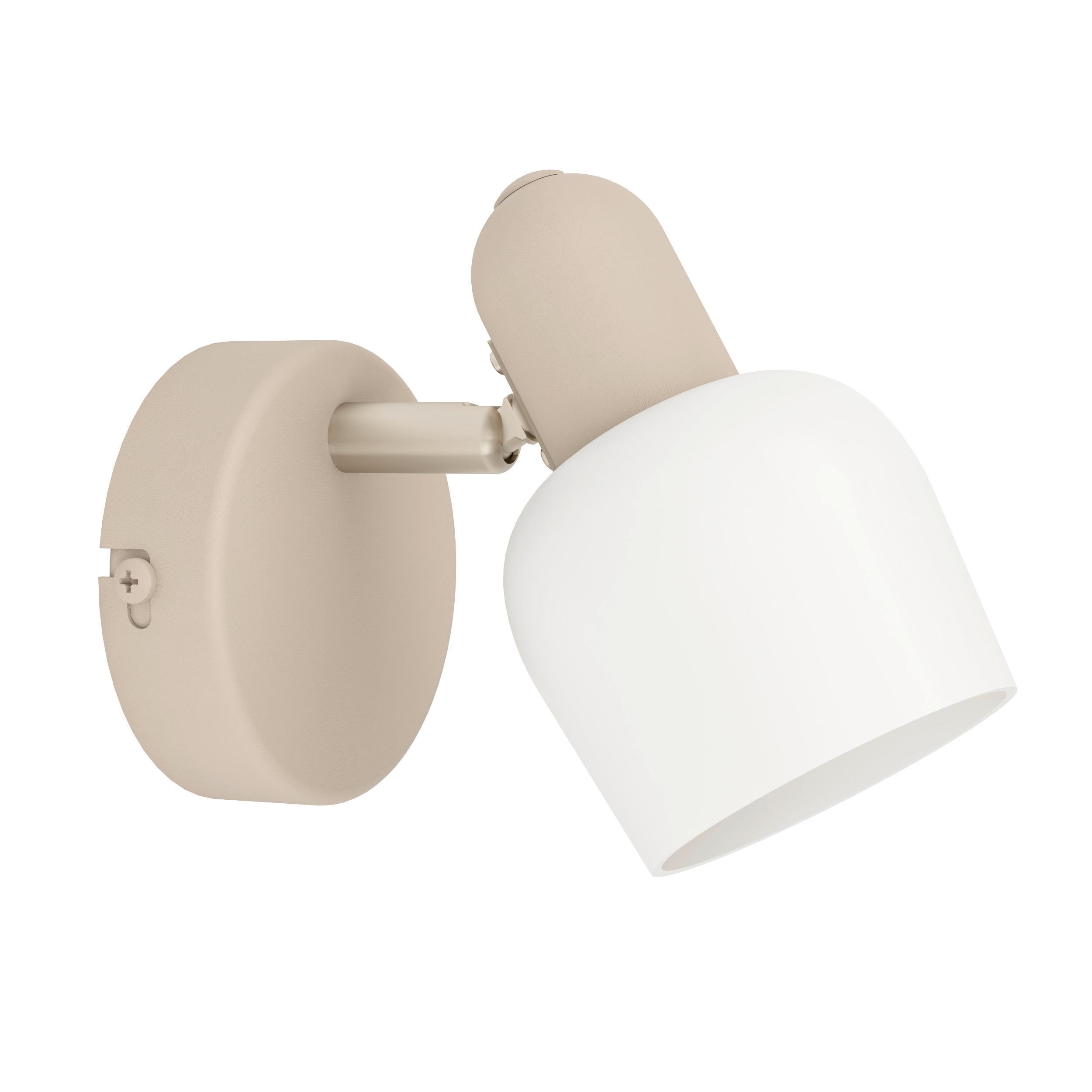 Deckenleuchte 900714 Corato - Sandfarben/Weiß, Natur, Glas/Metall (8.5/12.5/15cm) - Eglo