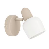 Deckenleuchte 900714 Corato - Sandfarben/Weiß, Natur, Glas/Metall (8.5/12.5/15cm) - Eglo