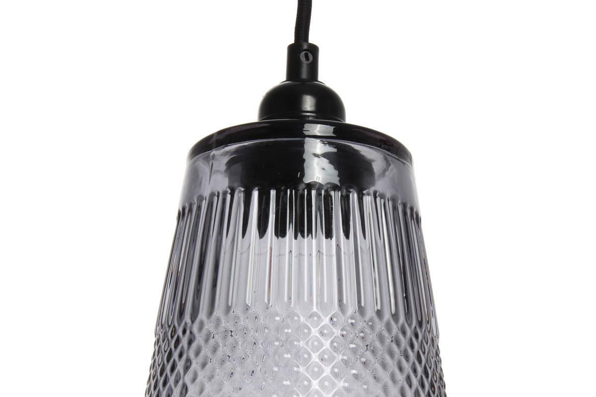 Hängeleuchte Palum H: 25 cm 1-Flammig - Grau, Trend, Glas (14,5/25/14,5cm) - Kayoom