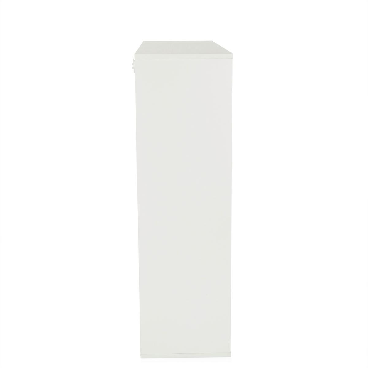 Regal Bjorke Weiß B: 97,5 Cm - Weiß, MODERN, Holzwerkstoff (97,5/100/30cm) - MID.YOU