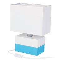 Tischleuchte 4113529 Colorato - Blau - Blau/Naturfarben, Basics, Holz (20/10,5/27cm)