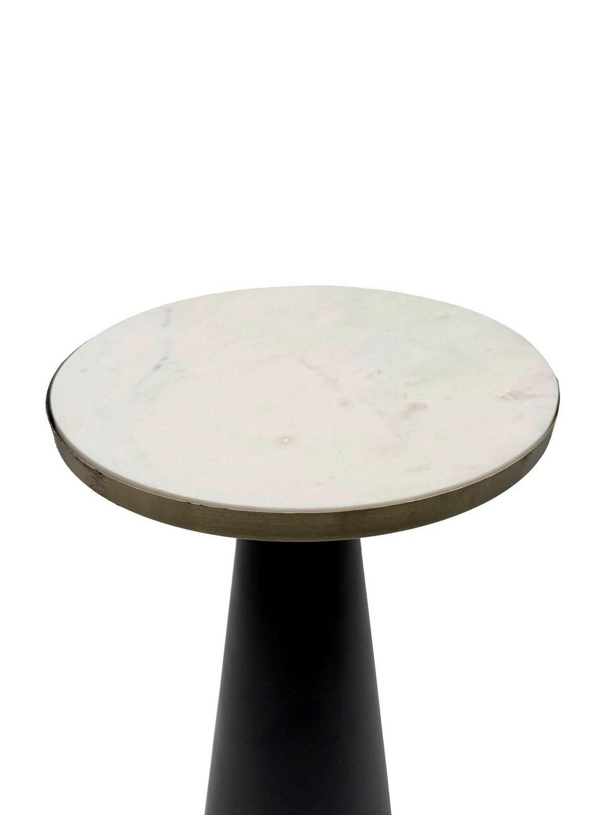 ODKLÁDACÍ STOLEK WL7.492 - černá, Design, kov/kámen (28/54/28cm) - Livetastic