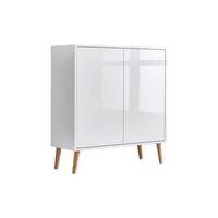 KOMMODE MAILAND TYP 4 + HF - Weiß Hochglanz/Weiß, MODERN, Holzwerkstoff (79/86/33cm) - MID.YOU