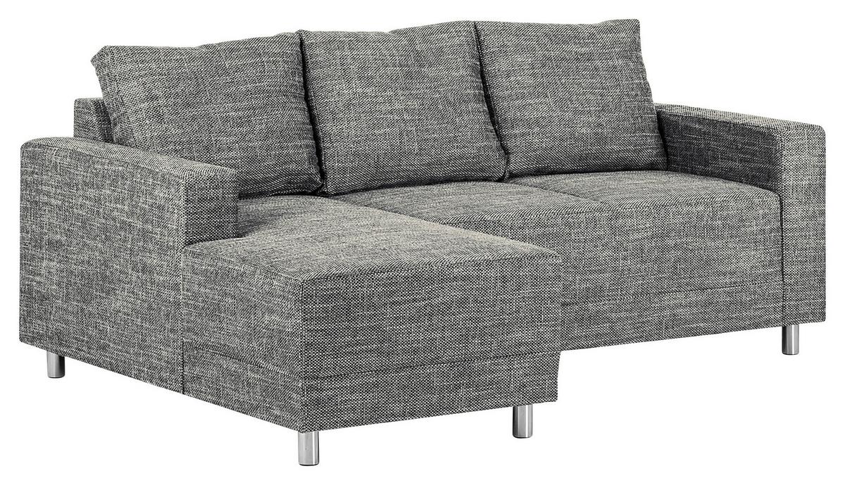 Ecksofa Grenwood Grau B: 144x200 Cm - Chromfarben/Grau, Design, Textil (144/200cm) - MID.YOU