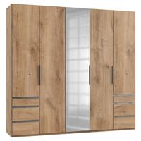 Drehtürenschrank Mit Laden B: 250 Cm Level, Eiche Dekor - Eichefarben, MODERN, Holzwerkstoff (250/236/58cm) - MID.YOU