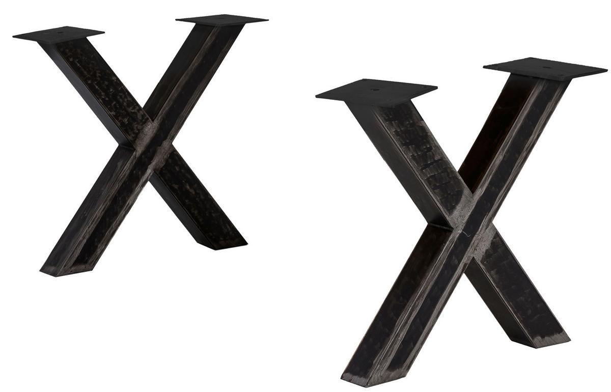 ESSTISCH Schwarz/Naturfarben L: 180cm - Schwarz/Naturfarben, MODERN, Holz/Metall (180/100/75cm) - MID.YOU