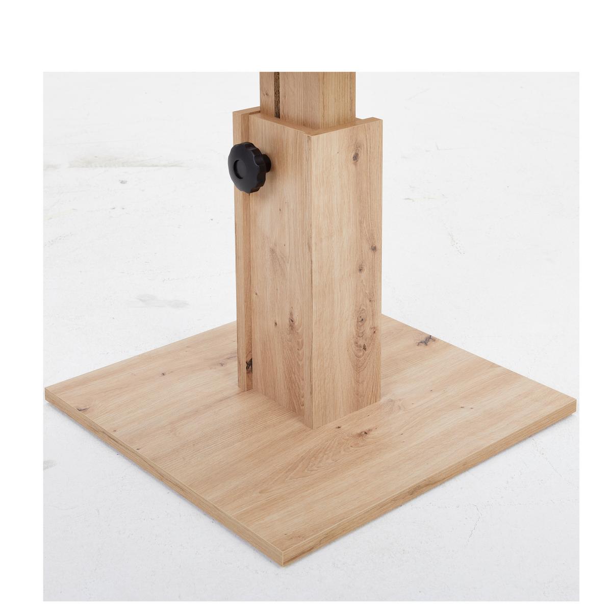 Couchtisch höhenverstellbar Belcanto Weiß/Wildeiche Dekor - Wildeiche/Weiß, Basics, Holzwerkstoff (65/52-77/65cm) - P & B
