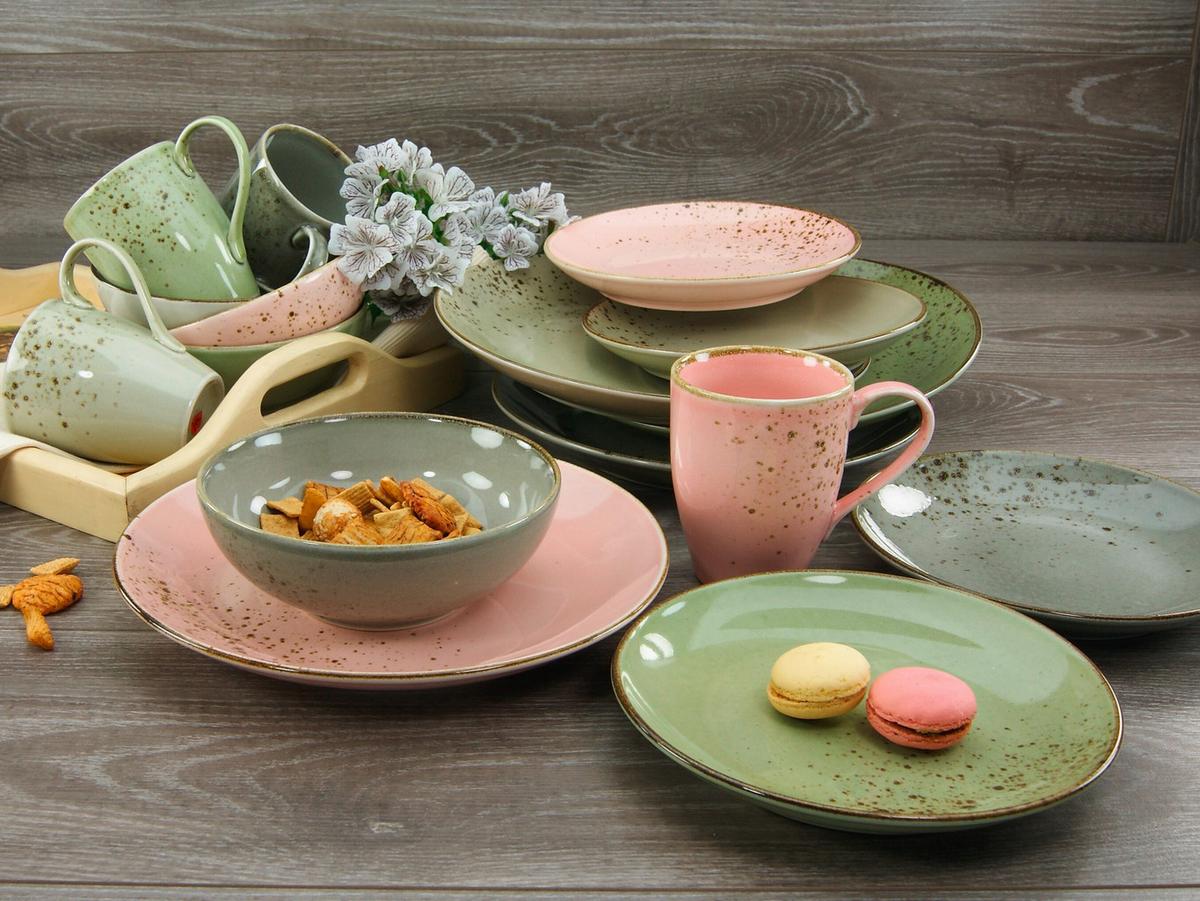 Kombinovaný servis VINTAGE GARDEN, 16-dielny - viacfarebná/modrá, Trend, keramika (34/31,5/33cm) - Creatable