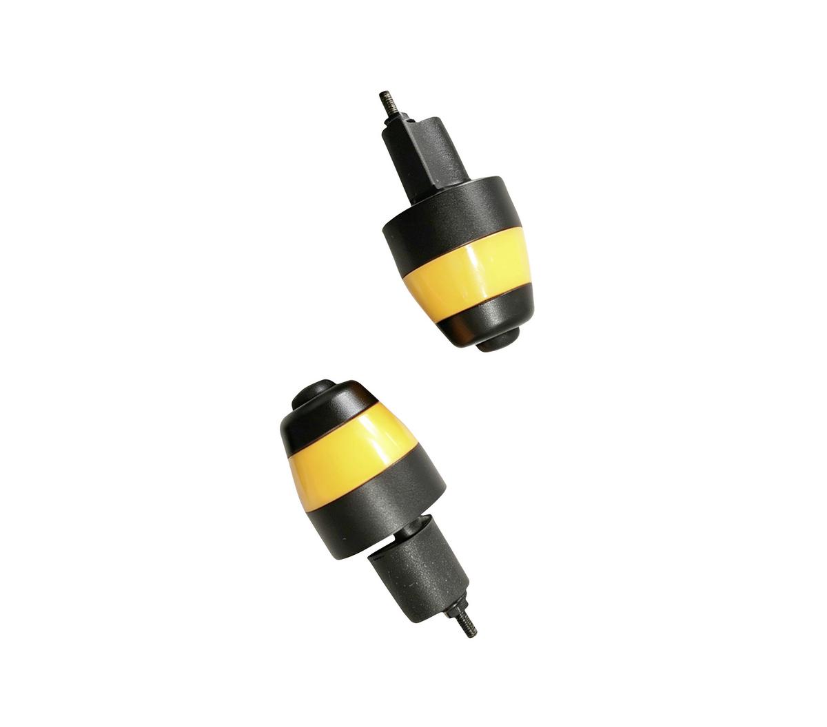 Blinker Nachrüstset, E-Scooter passt auf jeden Standardlenker - Schwarz, Basics, Kunststoff (9,8/16,5/3,2cm) - DENVER