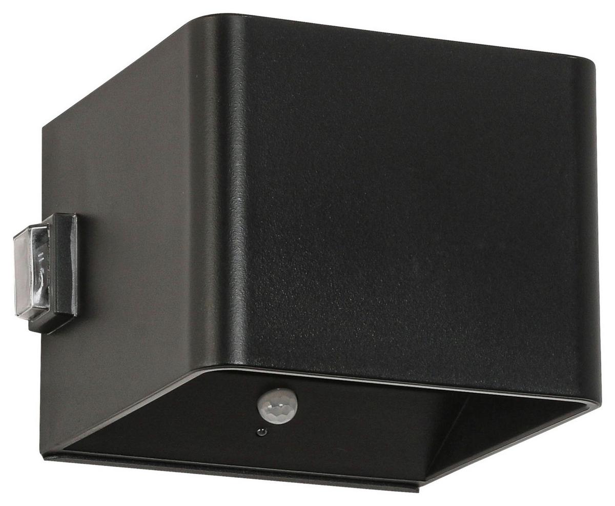 NÁSTĚNNÉ LED SVÍTIDLO HERO1 - černá, Moderní, kov/plast (10,28/10,1/8,05cm) - Modern Living