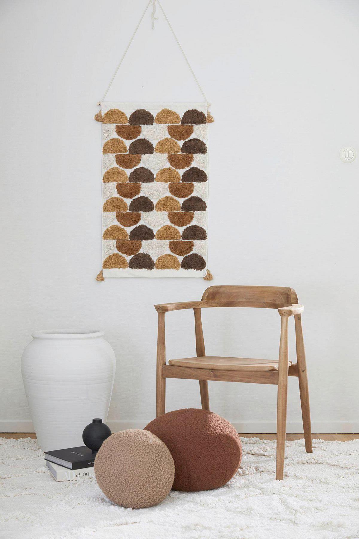 DEKORAČNÝ VANKÚŠ ELSIE - hnedá, Basics, textil (25/25cm) - Svanefors