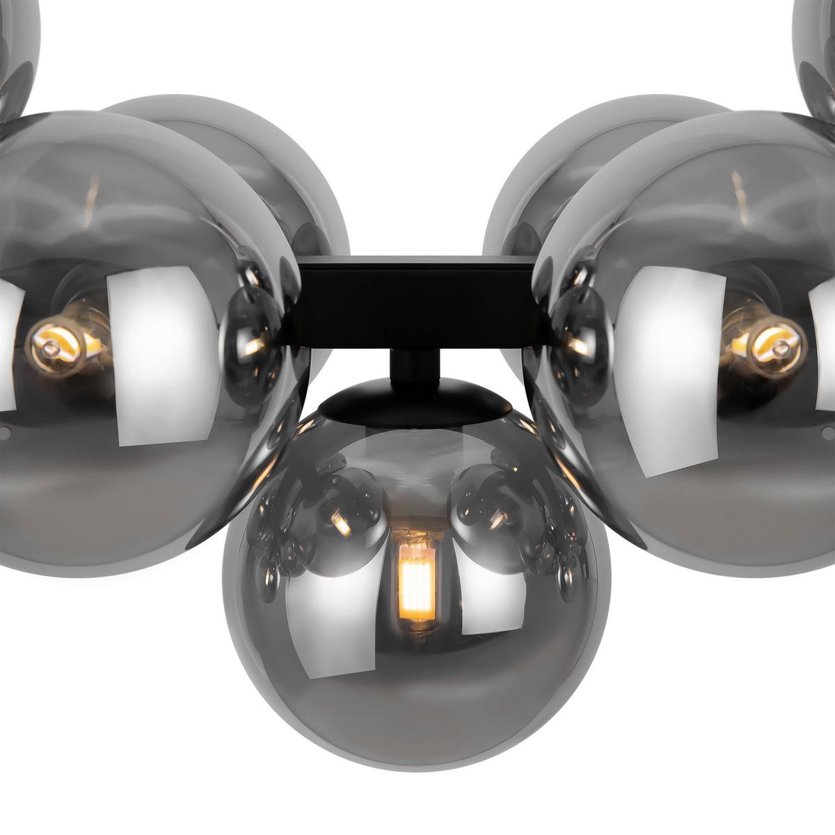 Pendelleuchte Dallas - Schwarz, Trend, Glas/Metall (23,8/22,8/123,5cm) - MAYTONI