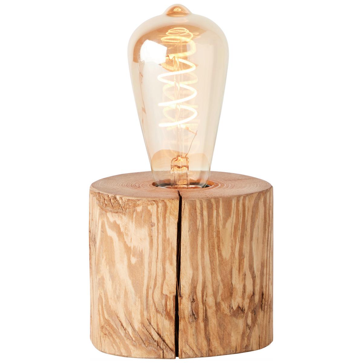 Tischleuchte 93111/36 Trabo - Kieferfarben, Natur, Holz (10/10cm) - Brilliant