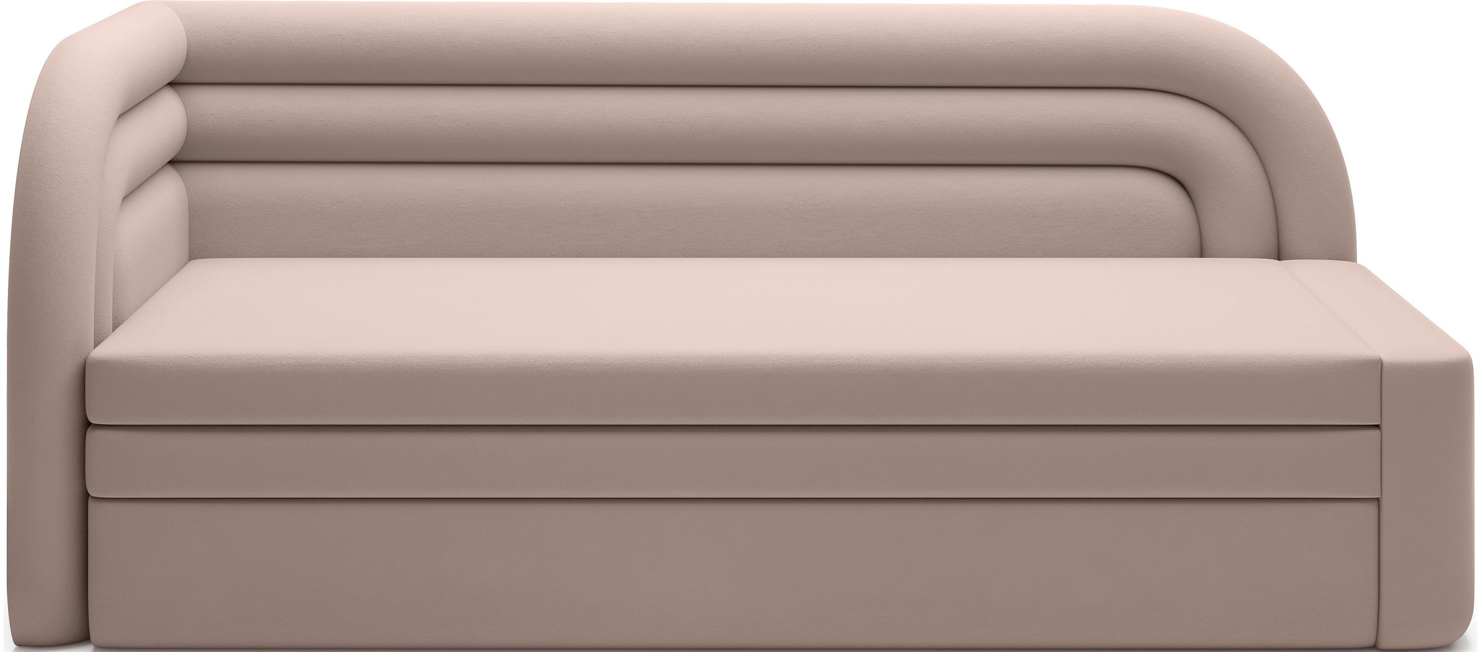 Récamiere Fabillo Beige B: 86 cm - Beige/Schwarz, Design, Textil (86/80/223cm) - MID.YOU