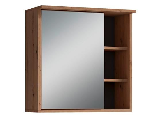 Spiegelschrank Wanda B: 30 cm Eichefarben - Eichefarben, Natur, Glas/Holzwerkstoff (60/61/28cm) - Livetastic Spiegelschrank Wanda B: 30 cm Eichefarben - Eichefarben, Natur, Glas/Holzwerkstoff (60/61/28cm) - Livetastic