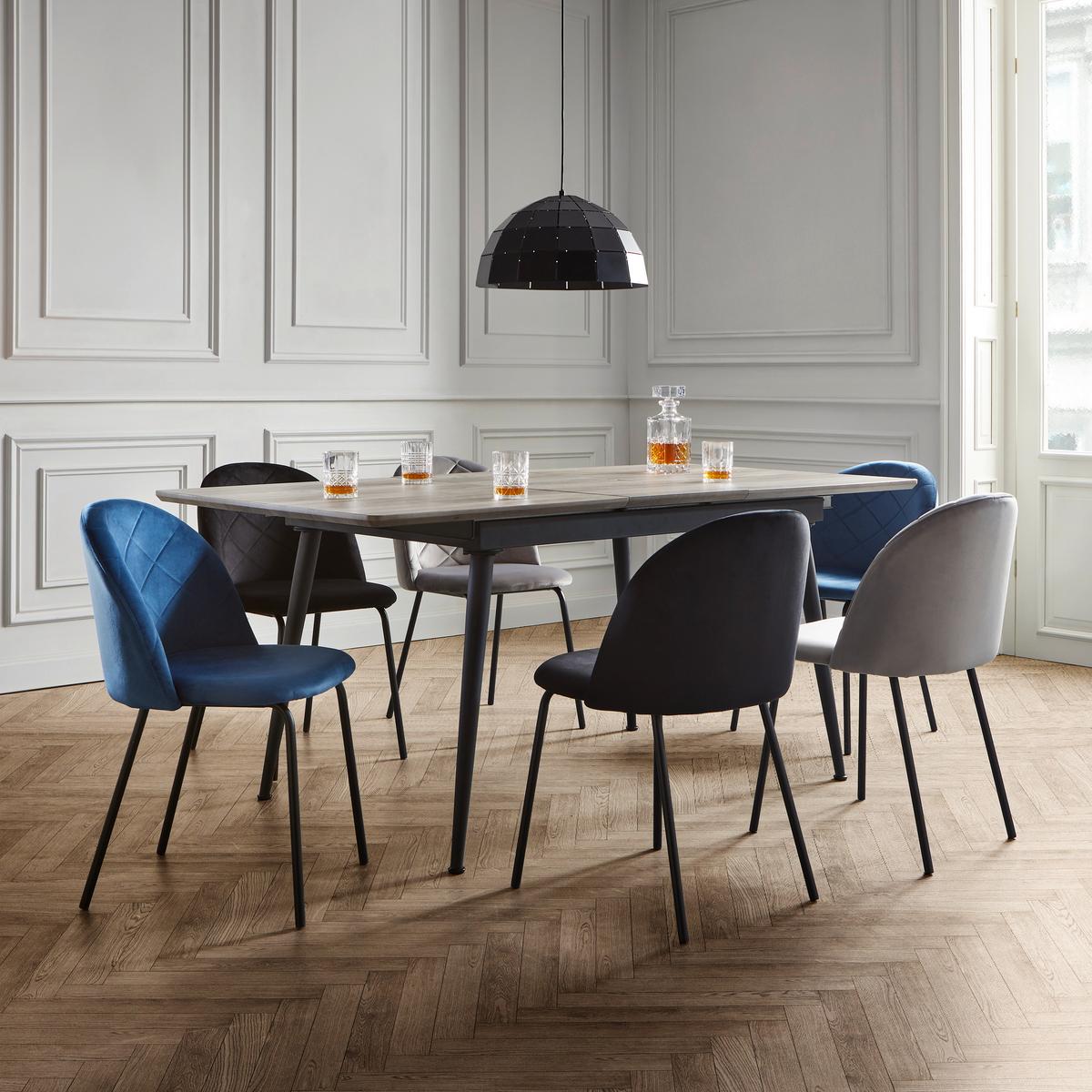 Židle "Selina", černá - černá, Moderní, kov/dřevo (48,5/78/54cm) - Bessagi Home
