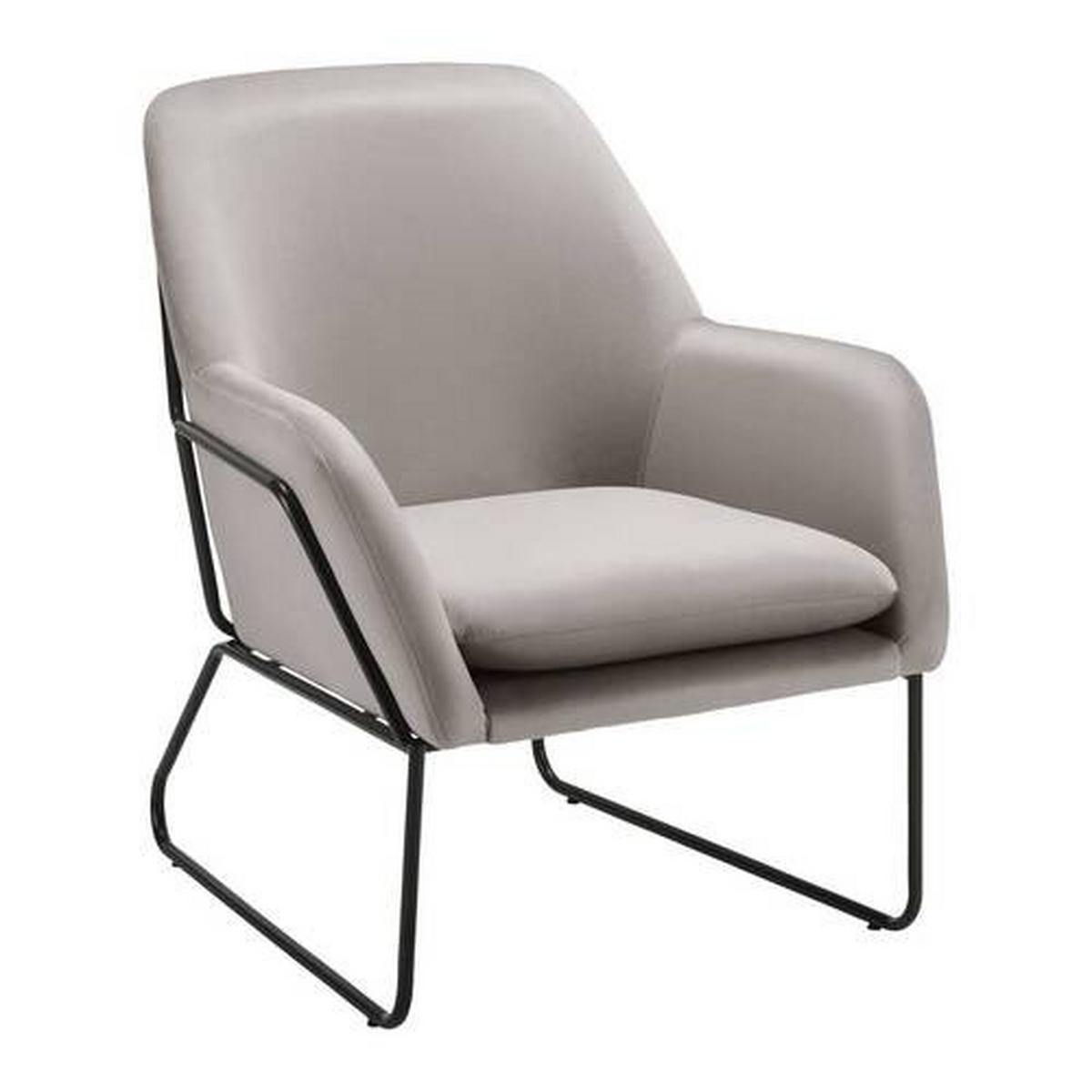 Křeslo KEZIA béžová - černá/béžová, Moderní, kov/textil (71/84/79cm) - P & B