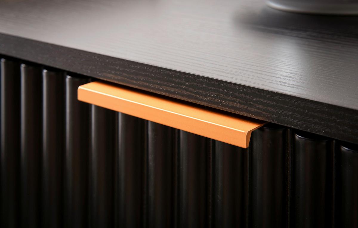 Nachttisch Schwarz B: 43,5 Cm - Goldfarben/Schwarz, Design, Holzwerkstoff/Metall (43,5/56/39cm) - MID.YOU