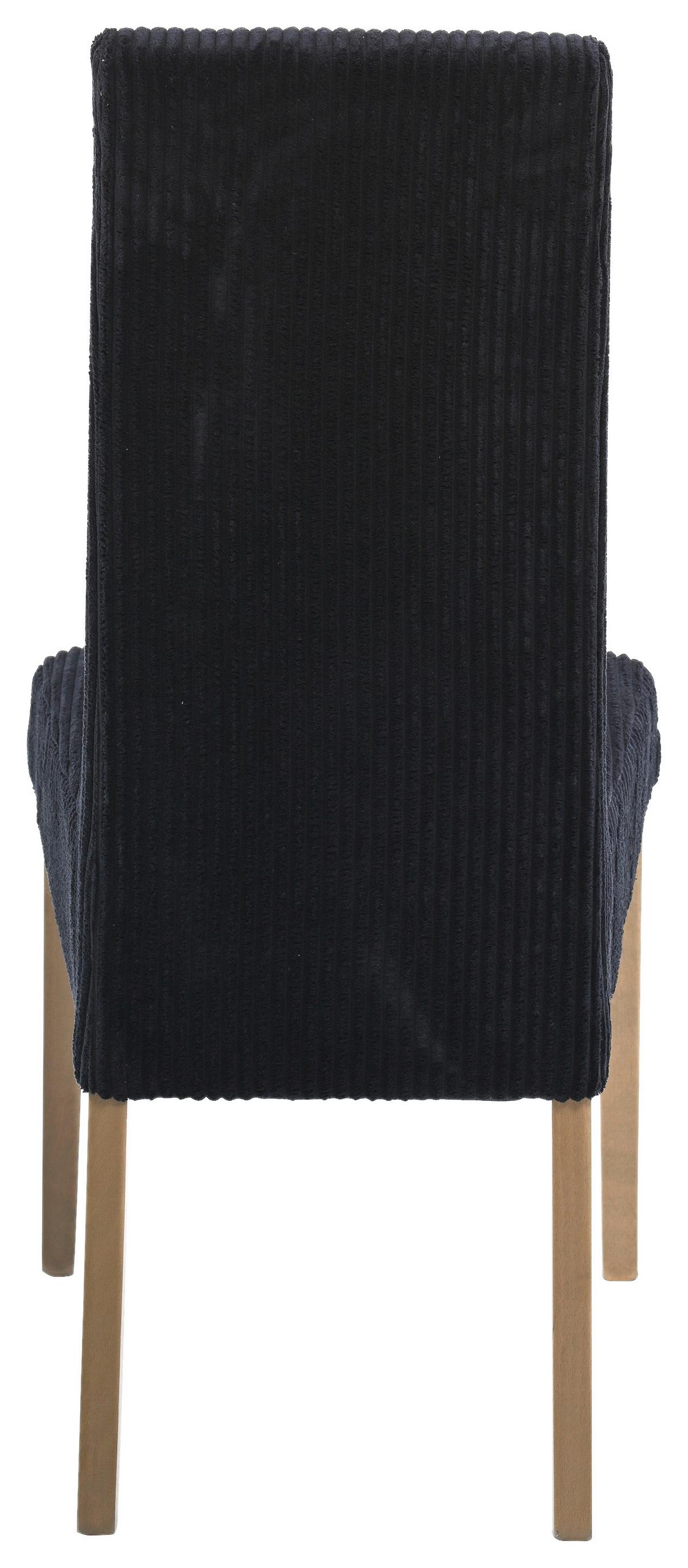 Armlehnstuhl Elke Cord Schwarz Buche Mas. Eichefarben,b: 46cm - Eichefarben/Schwarz, KONVENTIONELL, Holz/Textil (46/101/62cm)
