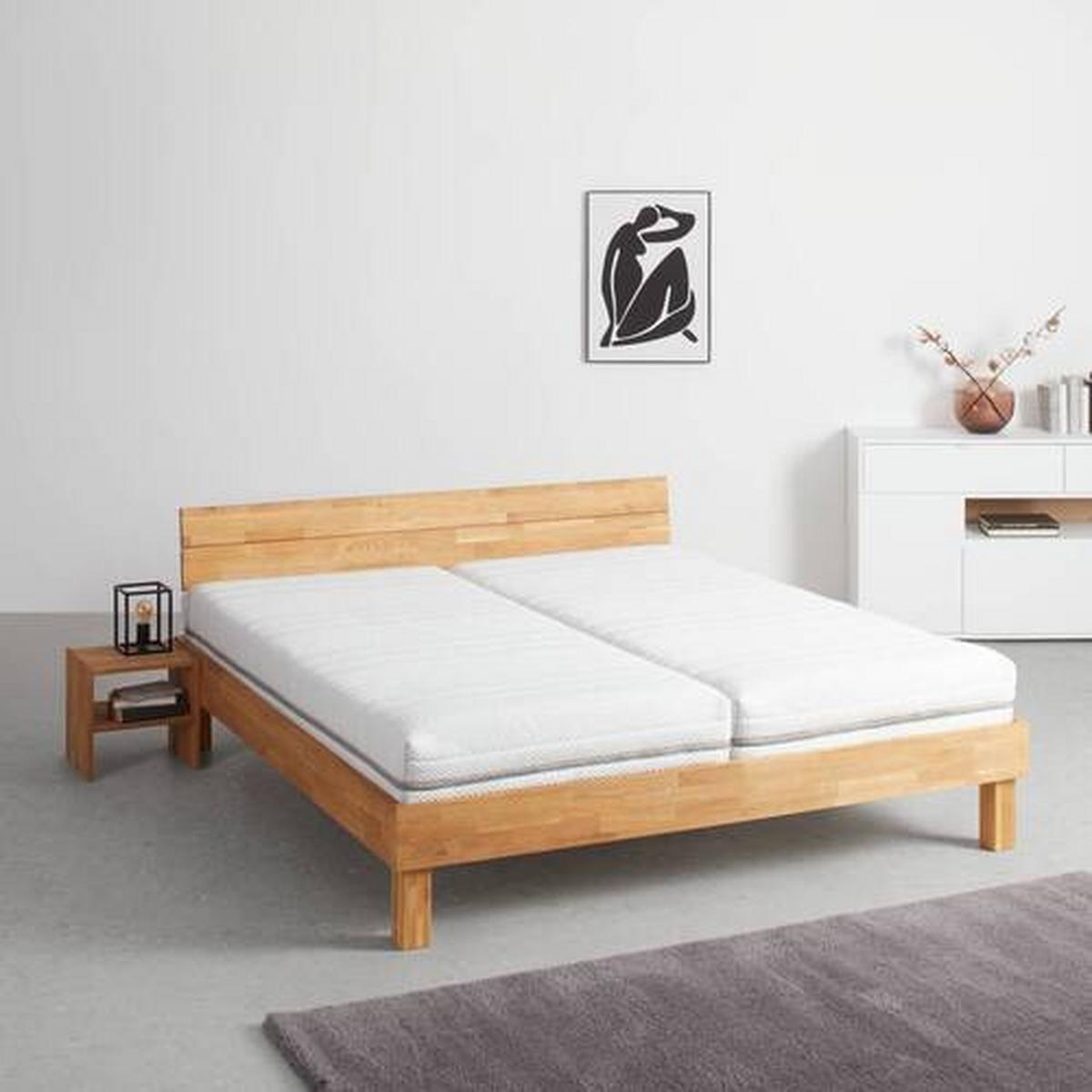 Taštičkový matrac FEEL 140/200 cm, H4 - biela, textil (140/200cm) - Premium Living