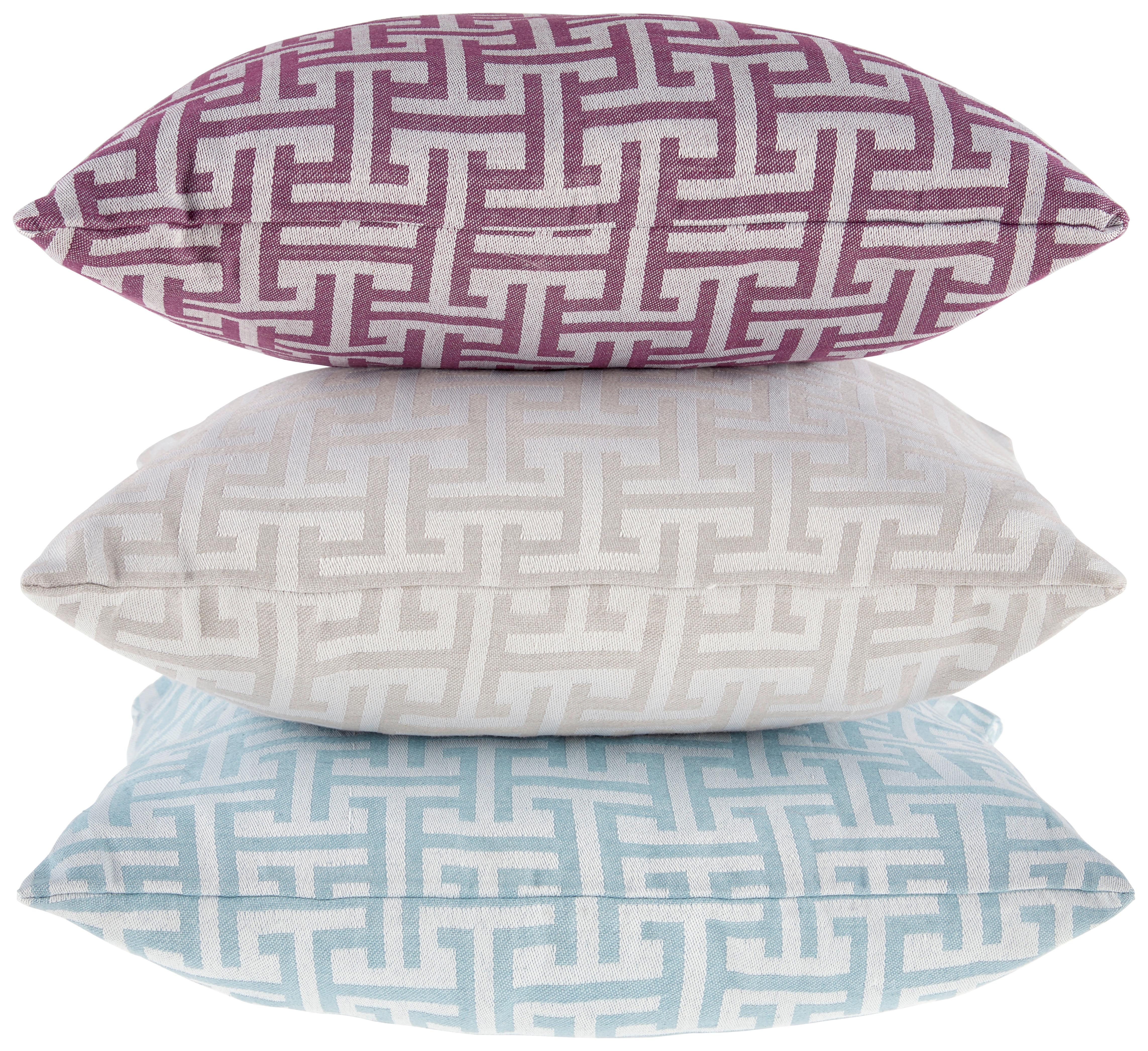 Zierkissen Jorina - Silberfarben, MODERN, Textil (45/45cm) - Luca Bessoni