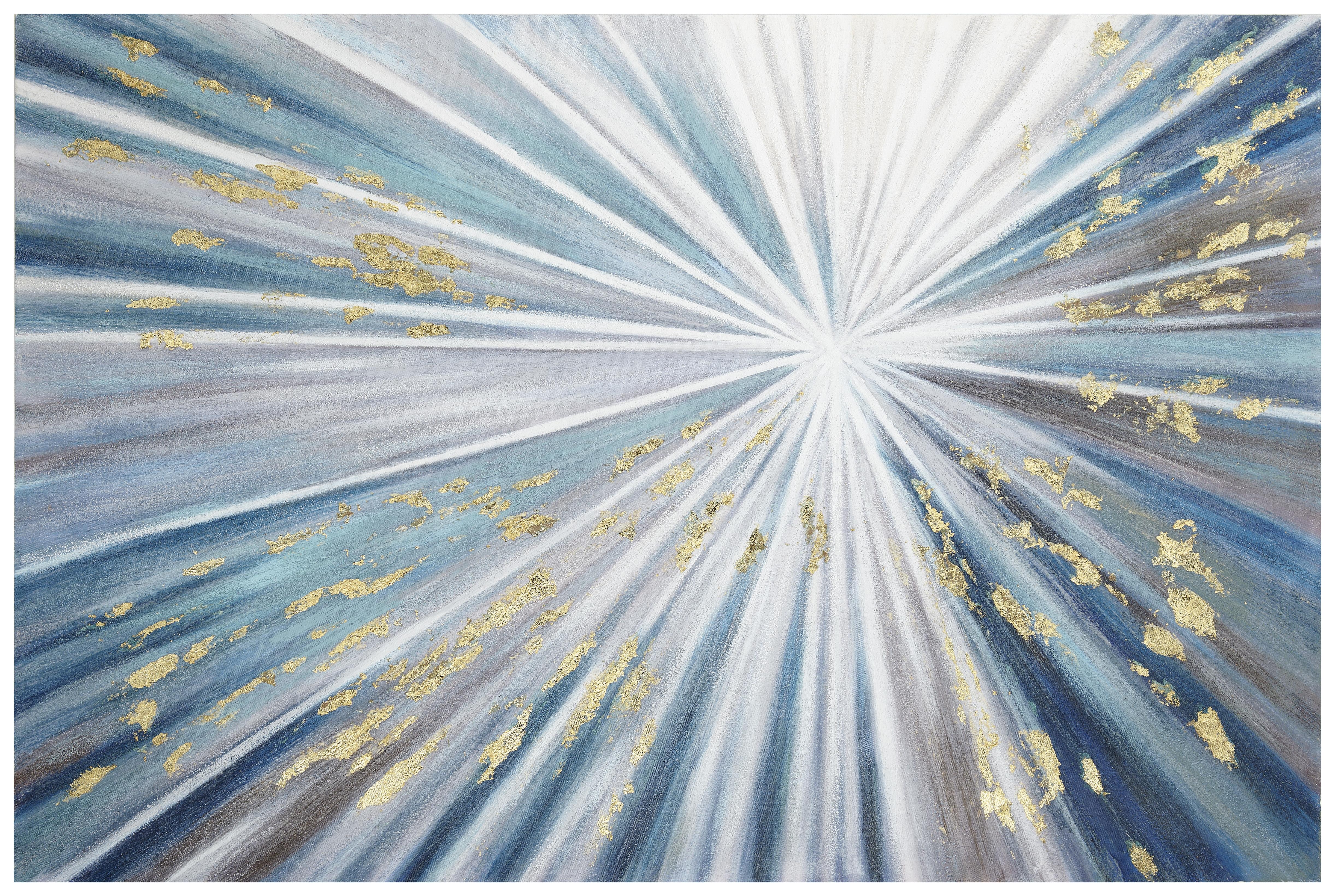 Obraz S Klínovým Rámom Acryl, 120/80/3,5cm - modrá/biela, drevo/textil (120/80/3,5cm) - Premium Living