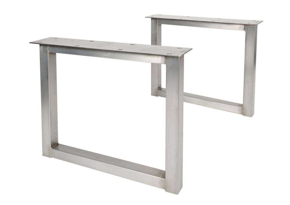 Esstisch Multicolor /Silberfarben L: 160cm - Silberfarben/Multicolor, MODERN, Holz/Metall (160/85/76,5cm) - MID.YOU