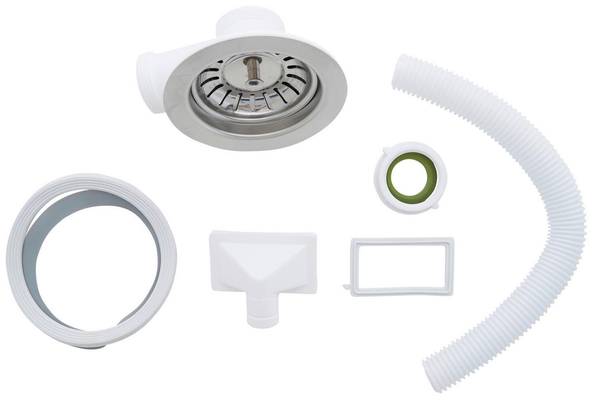 Spüle Respekta Inox Edelstahl Bxt: 49x44 cm - Edelstahlfarben, Trend, Metall (49/22,5/44cm) - Respekta