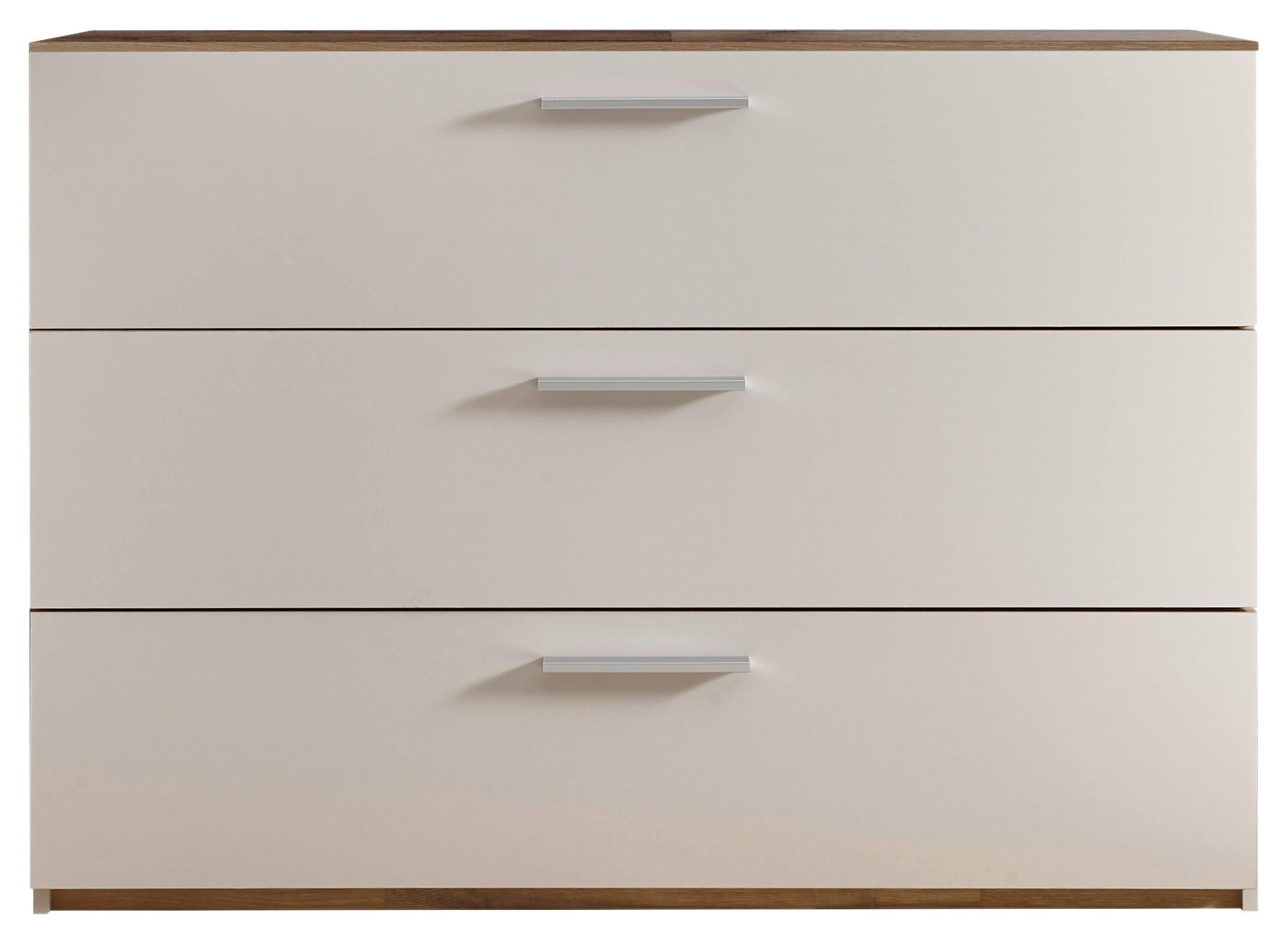 Komoda Cadore - farby dubu/čierna, Moderný, kompozitné drevo/plast (120/86,6/38cm)