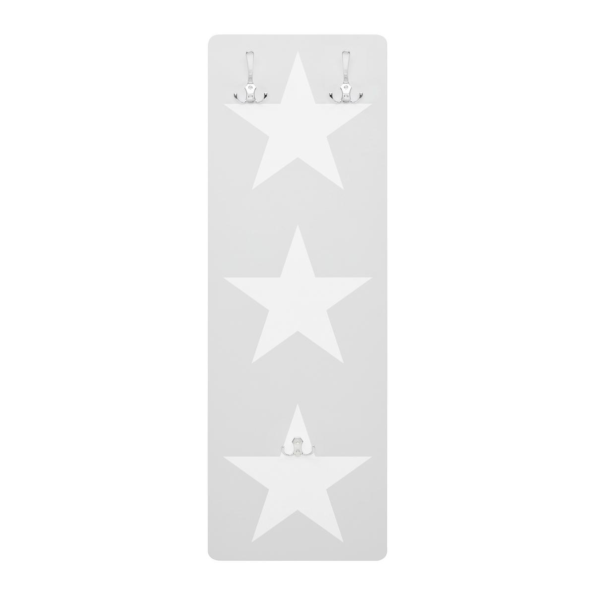 Šatní panel ARIANNA - šedá/bílá, Moderní, kov/kompozitní dřevo (40/120/1,5cm) - Bessagi Kids