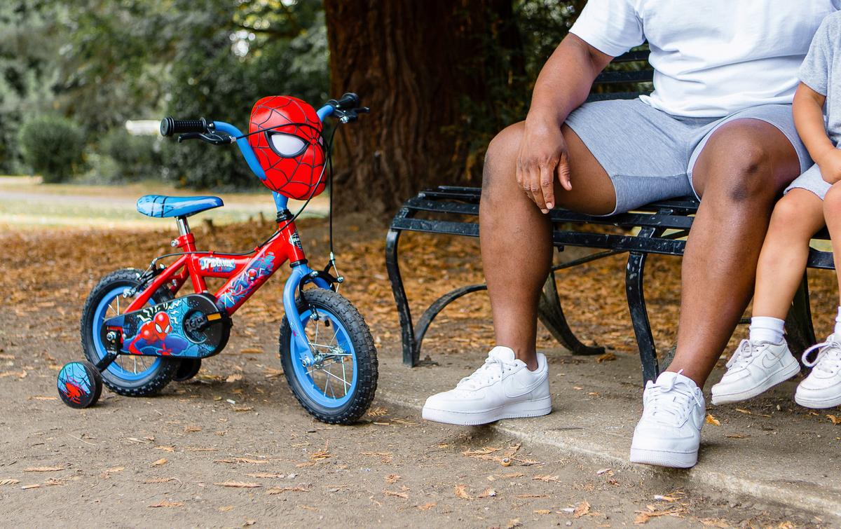 Kinderfahrrad Huffy Spider-Man 12in Bike - Blau/Rot, Basics, Metall (54/74/84cm)