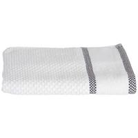 Handtuch Rocky Baumwolle 500 G/m2 Weiß 50x100 Cm - Weiß, ROMANTIK / LANDHAUS, Textil (50/100cm) - James Wood
