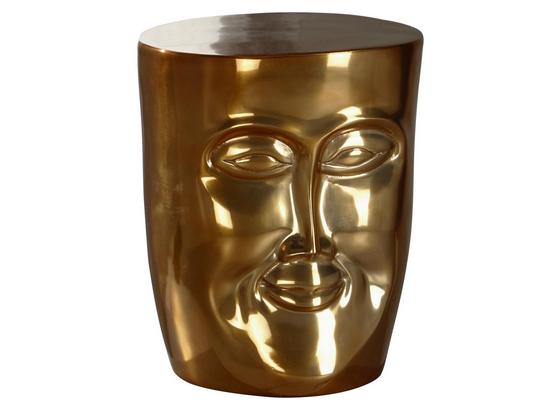 Beistelltisch mit Gesicht Face Goldfarben - Goldfarben, LIFESTYLE, Metall (32,5/39/35cm) - Livetastic Beistelltisch mit Gesicht Face Goldfarben - Goldfarben, LIFESTYLE, Metall (32,5/39/35cm) - Livetastic