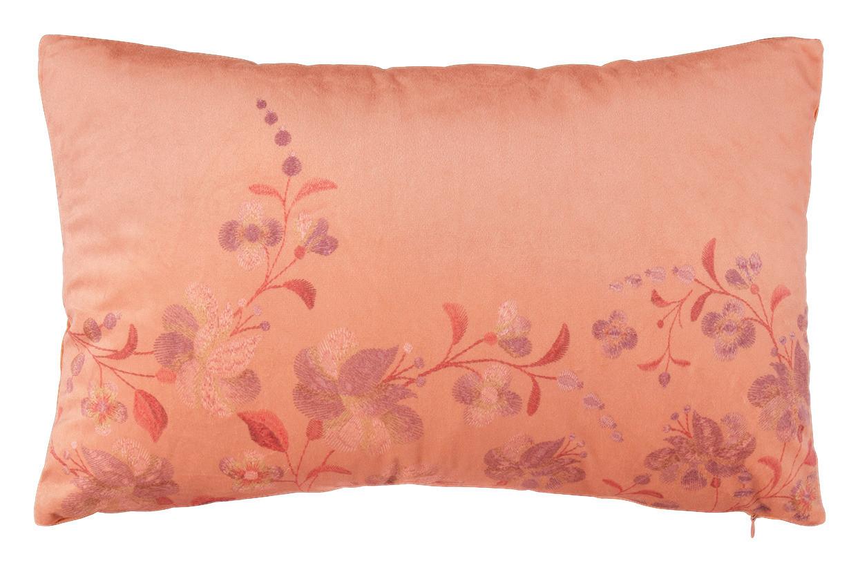 POTAH NA POLŠTÁŘ Flori, 30/50 cm - oranžová, Konvenční, textil (30/50cm) - Modern Living