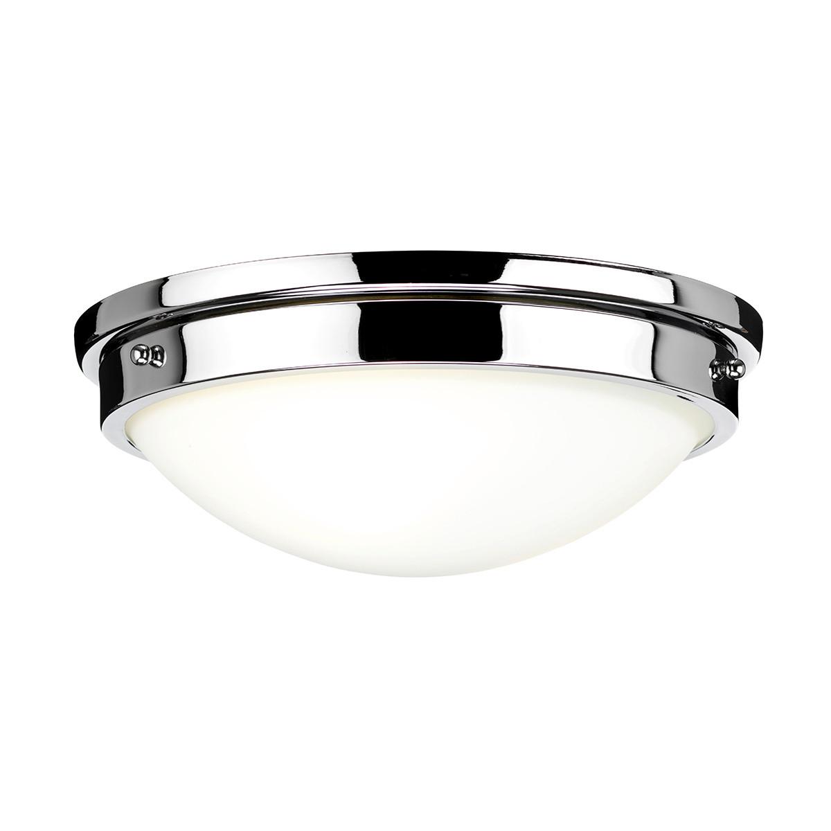 DECKENLEUCHTE FE-GRAVITY-F-PC - Chromfarben, Basics, Glas/Metall (31.8/10.8 cm) - Elstead Lighting