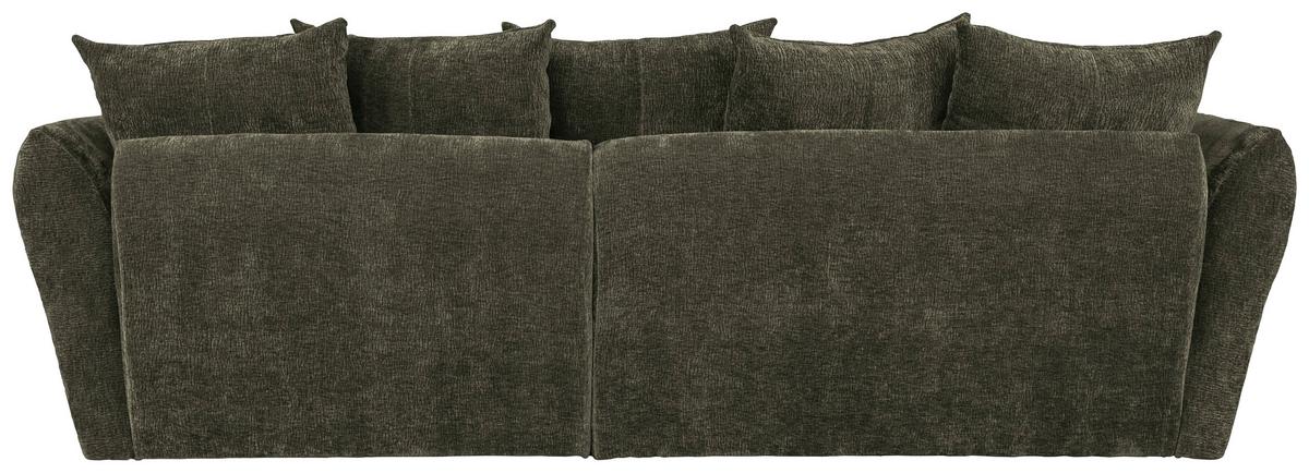 Univerzálna sedačka CAMMELLIO, zelená ženilka, 7 vankúšov - čierna/zelená, Modern, textil (296/189cm) - Mömax
