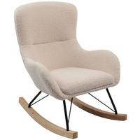 Kinder-Schaukelstuhl Dora Creme B: 55 cm - Creme, Basics, Holz/Textil (55/70/63cm) - Livetastic