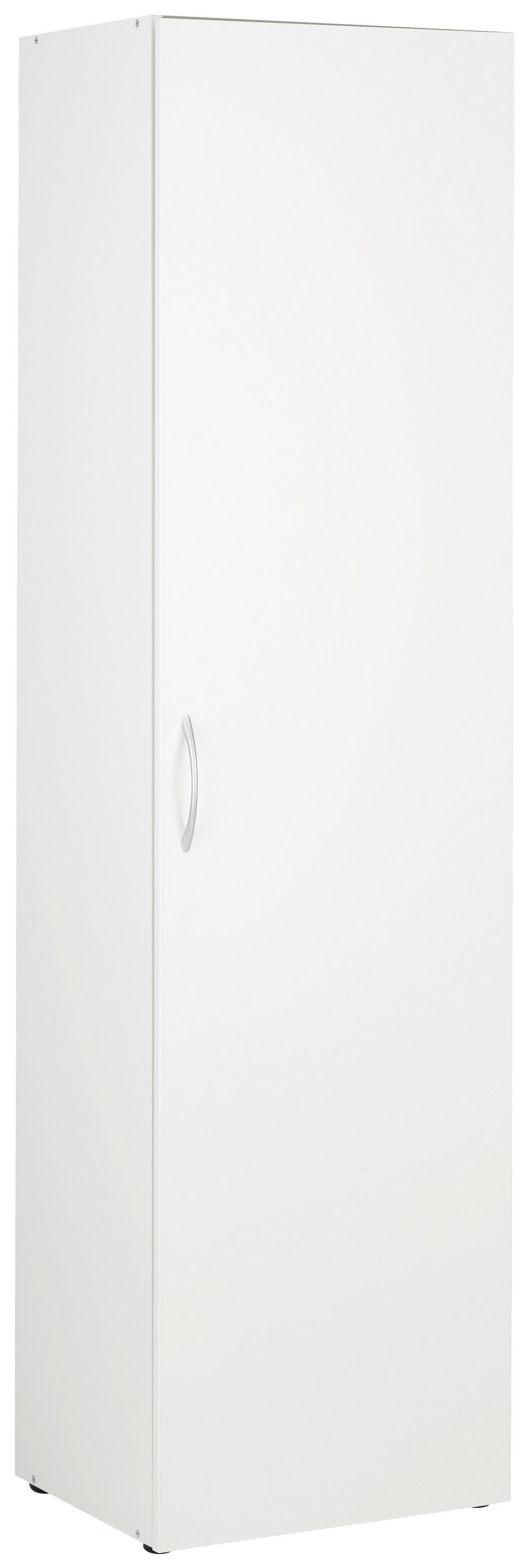 VIACÚČELOVÁ SKRIŇA MRK - biela/hliníková, Konventionell, kompozitné drevo/plast (50/185/40cm) - Mömax