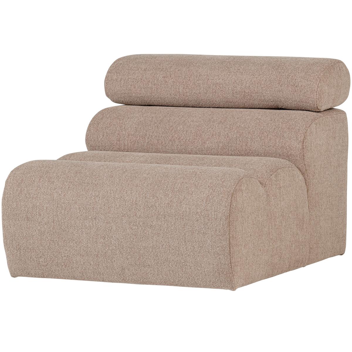 Sofaelement Novi Taupe B: 82cm - Taupe/Schwarz, Design, Textil (82/86/113cm) - Livetastic
