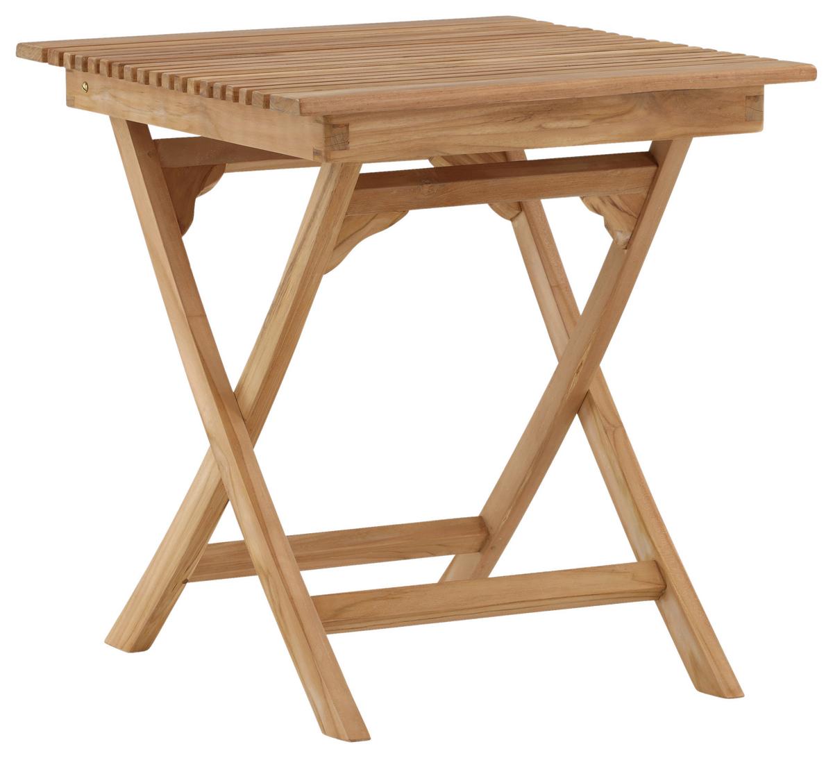 Gartentisch Klappbar Ghana Teakholz L 70 Cm - Teakfarben, KONVENTIONELL, Holz (70/70/75cm) - Gardenson