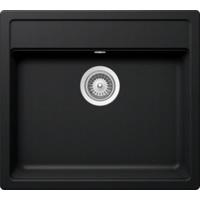 Spüle Mono N-100 - Schwarz, MODERN, Stein (57/51cm)