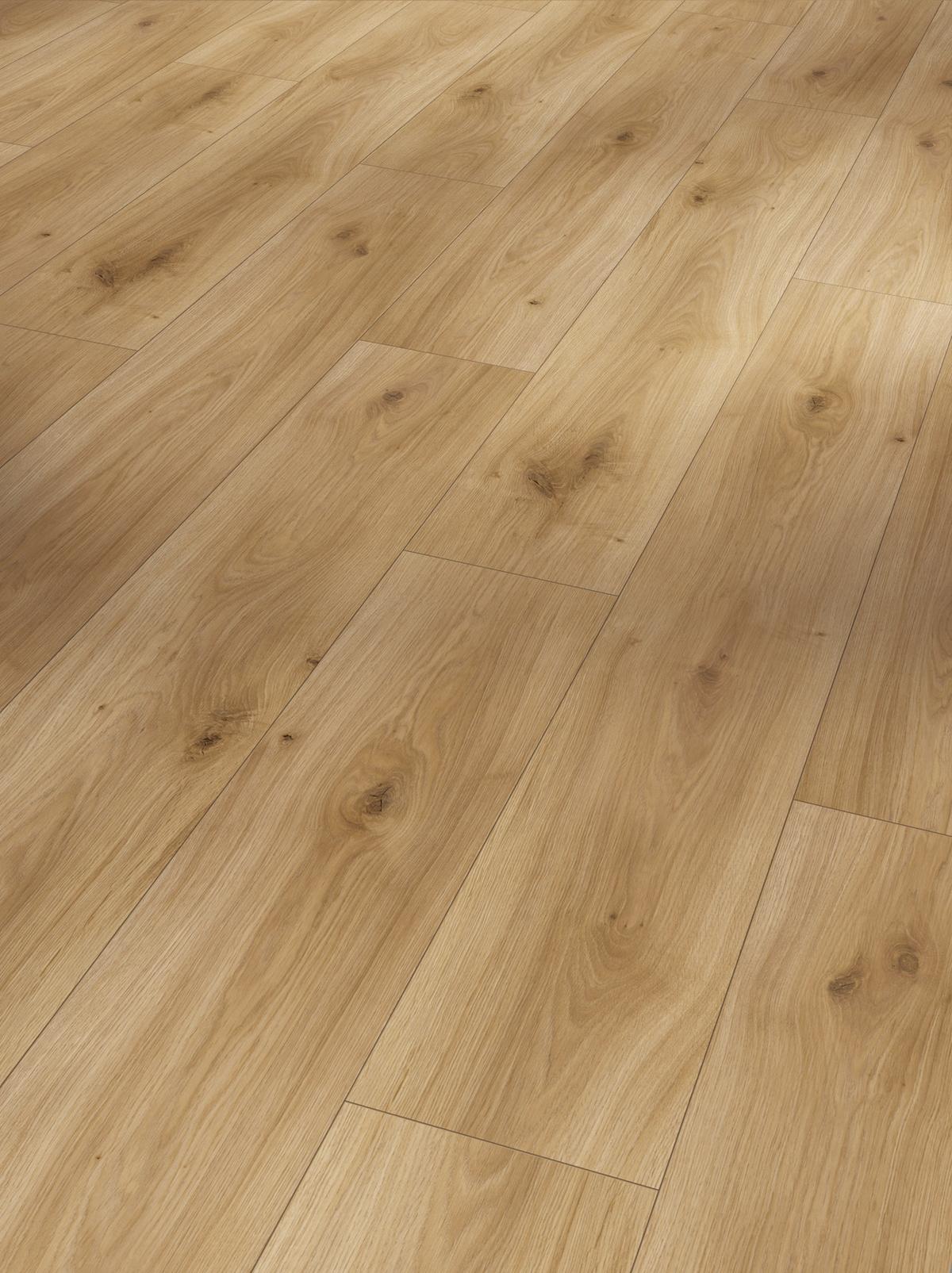 Laminatboden Eiche Horizont Natur Landhausdiele Stärke 7mm - Eichefarben/Dunkelgelb, KONVENTIONELL, Holzwerkstoff (128,5/19,4/0,7cm) - Parador