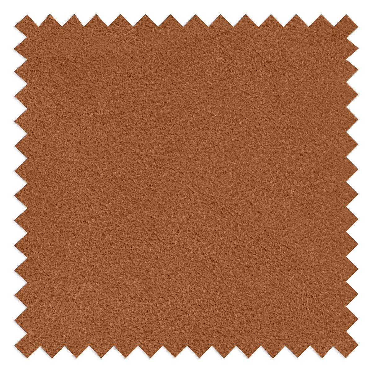 Relaxliege Swing Silver Rostfarben/Kastanienfarben - Kastanienfarben/Rostfarben, Design, Leder (65/65-95/171cm) - Livetastic