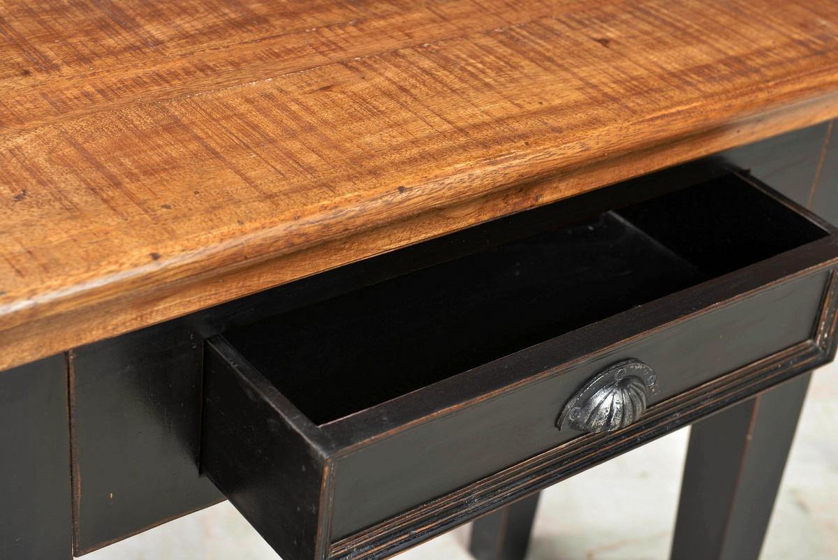 KONSOLENTISCH Mangoholz L: 80cm - Schwarz/Honig, Design, Holz/Holzwerkstoff (80/80/35cm) - MID.YOU