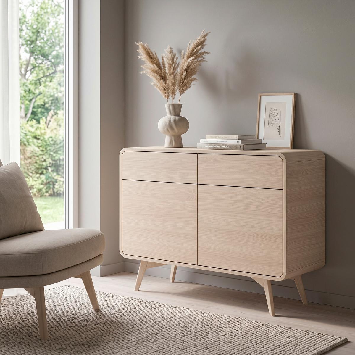 Sideboard Torsby Eichefarben B: 108 cm - Eichefarben, Design, Holzwerkstoff (108/84/39cm) - Livetastic