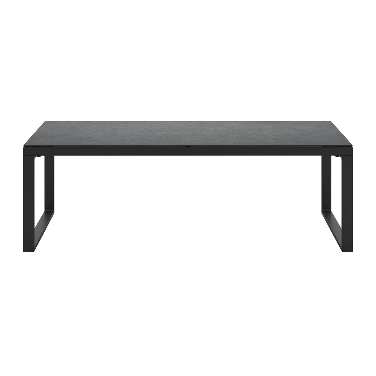 Loungetisch Brest - Anthrazit, MODERN, Glas/Metall (120/39/60cm) - Beldano