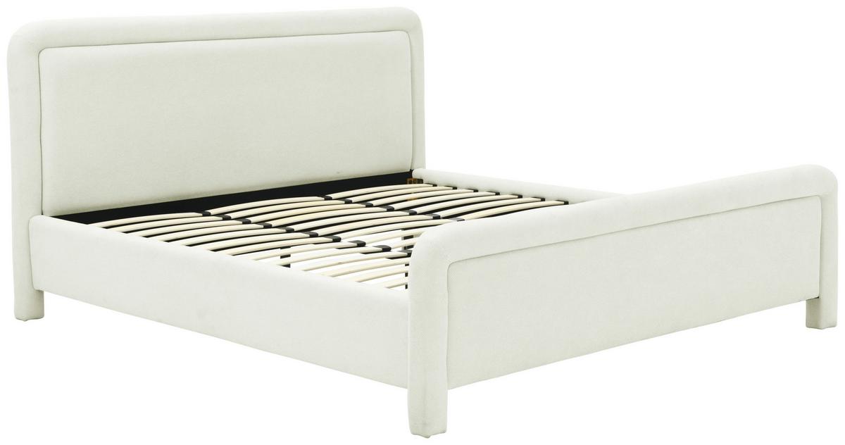 Polsterbett Pipe Weiß B: 205 Cm - Eichefarben/Schwarz, Design, Holz/Textil (205/110/233cm) - Livetastic