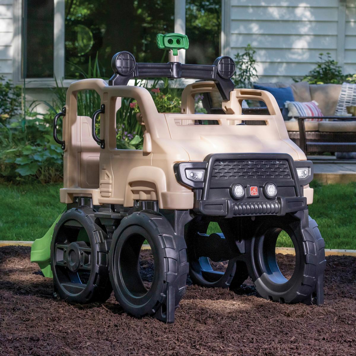 Klettergerüst 4136kr - Anthrazit/Beige, KONVENTIONELL, Kunststoff (215,9/155/107cm) - Ambia Garden